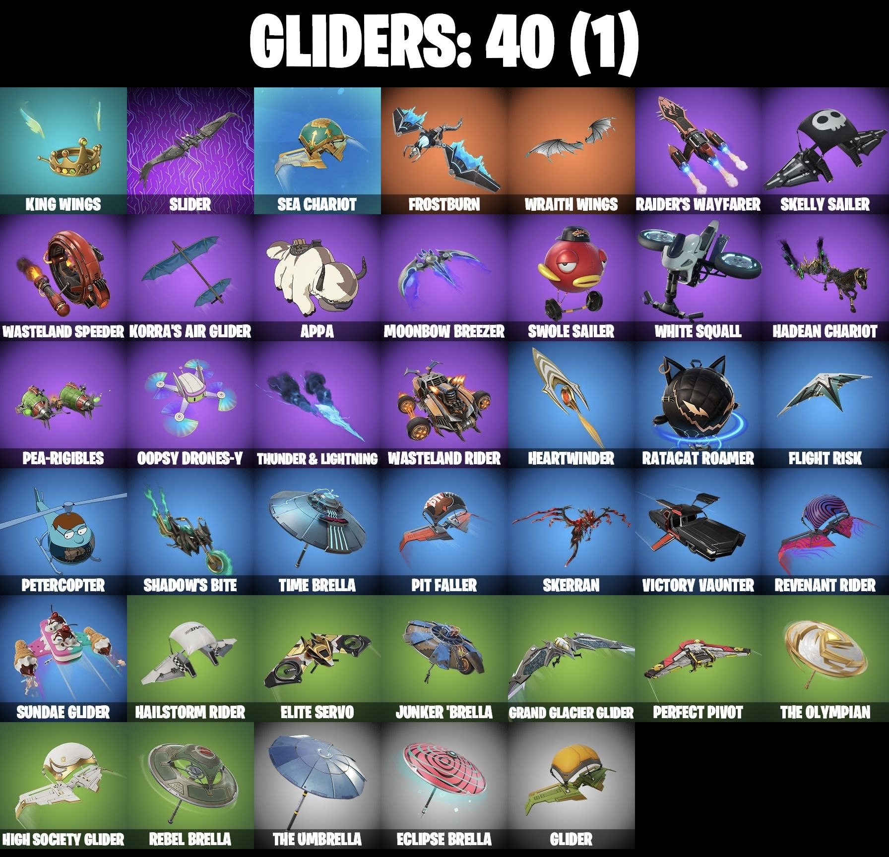 Stacked accounts - 70 Skins (PSN, Xbox, PC, Nintendo)