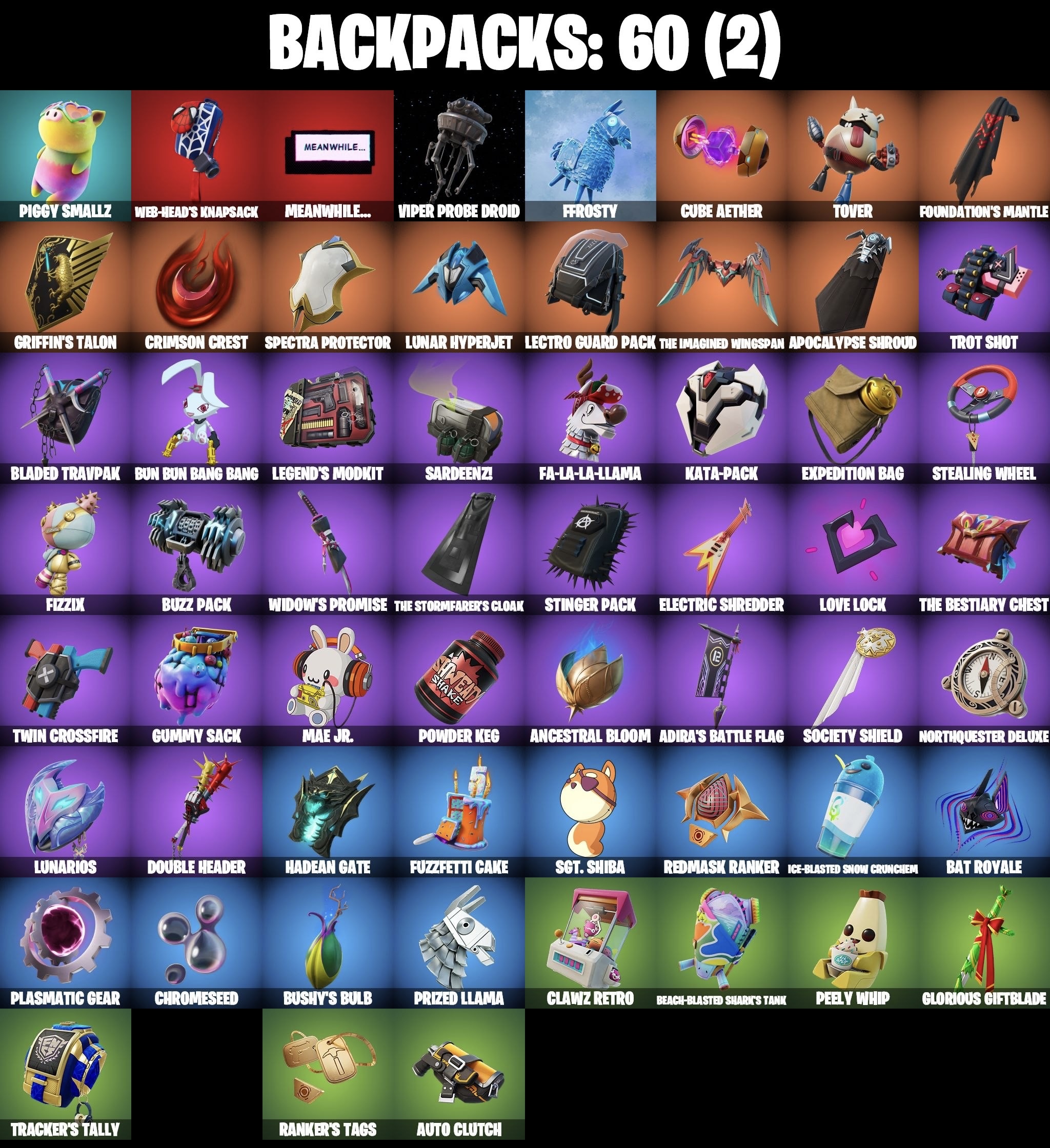 Stacked accounts - 40 Skins (PSN, Xbox, PC, Nintendo)