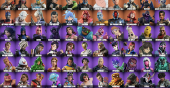 Stacked accounts - 115 Skins (PSN, Xbox, PC, Nintendo)