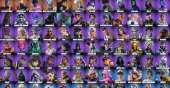 Stacked accounts - 131 Skins (PSN, Xbox, PC, Nintendo)