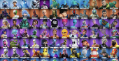 Stacked accounts - 123  Skins (PSN, Xbox, PC, Nintendo)