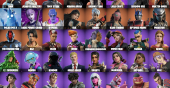 Stacked accounts - 61 Skins (PSN, Xbox, PC, Nintendo)