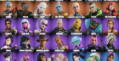 Stacked accounts - 40 Skins (PSN, Xbox, PC, Nintendo)