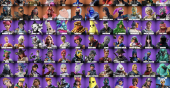 Stacked accounts - 137 Skins (PSN, Xbox, PC, Nintendo)